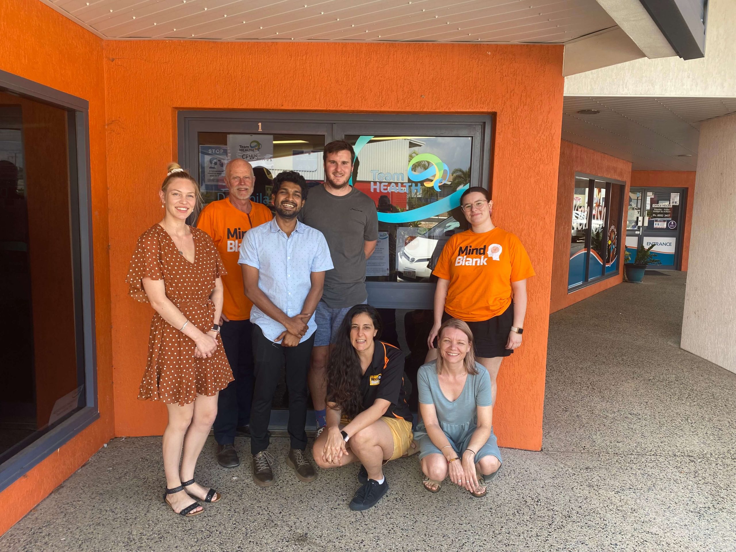 The Mind Blank team visits a community for mental health promotion and prevention.